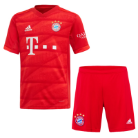 19-20 Bayern Munich Home Red Jerseys Kit(Shirt+Short)