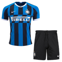 19-20 Inter Milan Home Navy&Black Soccer Jerseys Kit(Shirt+Short)
