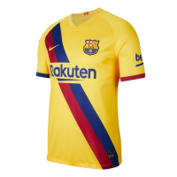 19/20 Barcelona Away Yellow Soccer Jerseys Kit(Shirt+Short)