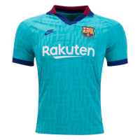 19/20 Barcelona Third Away Blue Soccer Jerseys Shirt(Player Version)