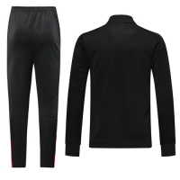 19/20 AC Milan Black&Red High Neck Collar Training Kit(Jacket+Trouser)