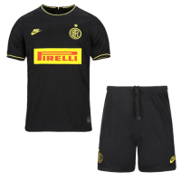 19/20 Inter Milan Third Away Black Soccer Jerseys Kit(Shirt+Short)