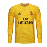 19-20 Real Madrid Goalkeeper Yellow Long Sleeve Jerseys Shirt