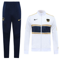 20/21 UNAM Pumas White Player Version Training Kit(Jacket+Trouser)