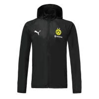 19/20 Borussia Dortmund Black Windbreaker Hoodie Jacket
