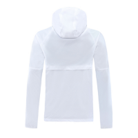 20/21 PSG White Windbreaker Hoodie Jacket