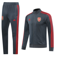 20/21 Arsenal Gray High Neck Collar Training Kit(Jacket+Trouser)
