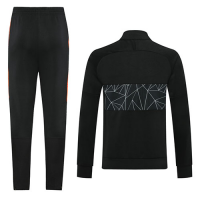 2020 Netherlands Black High Neck Collar Training Kit(Jacket+Trouser)