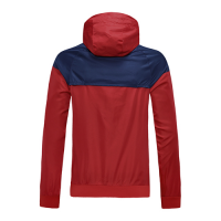 20/21 Atletico Madrid Red&Blue Windbreaker Hoodie Jacket
