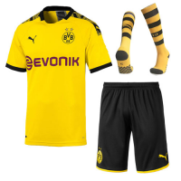 19-20 Borussia Dortmund Home Yellow Soccer Jerseys Whole Kit(Shirt+Short+Socks)