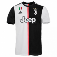 19-20 Juventus Home Black&White Soccer Jerseys Kit(Shirt+Short)