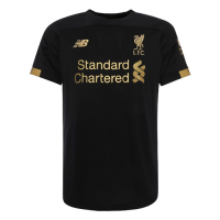 19-20 Liverpool Goalkeeper Black Soccer Jerseys Kit(Shirt+Short)