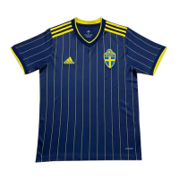 Sweden Soccer Jersey Away Replica 2021