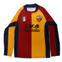 Roma Retro Soccer Jersey Third Away Long Sleeve Replica 2001/02