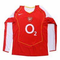 Retro Arsenal Home Long Sleeve Jersey 2004/05