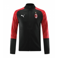 20/21 AC Milan Black High Neck Collar Training Jacket