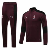 20/21 AC Milan Dark Red High Neck Collar Training Kit(Jacket+Trouser)