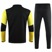 20/21 Borussia Dortmund Yellow Zipper Sweat Shirt Kit(Top+Trouser)
