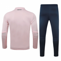 20/21 Juventus Pink Zipper Sweat Shirt Kit(Top+Trouser)