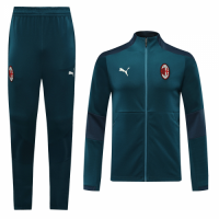 20/21 AC Milan Blue High Neck Collar Training Kit(Jacket+Trouser)