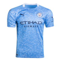 Manchester City Soccer Jersey Home Kit (Shirt+Short) Replica 2020/21