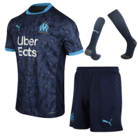 Marseille Soccer Jersey Whole Kit (Shirt+Short+Socks) Replica 2020/21