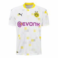 20/21 Borussia Dortmund Cup Away White Soccer Jerseys Shirt