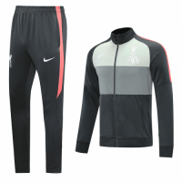 20/21 Liverpool Gray&Light Green High Neck Collar Training Kit(Jacket+Trouser)