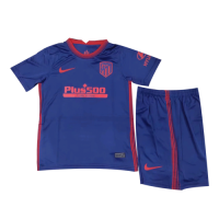 20/21 Atletico Madrid Away Navy Kid's Jerseys Kit(Shirt+Short)