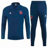 20/21 Ajax Navy Zipper Sweat Shirt Kit(Top+Trouser)