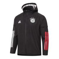 20/21 Bayern Munich Black Windbreaker Hoodie Jacket