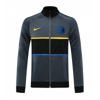 20/21 Inter Milan Gray Player Version High Neck Collar Training Jacket