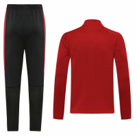 20/21 Bayern Munich Dark Red High Neck Collar Training Kit(Jacket+Trouser)