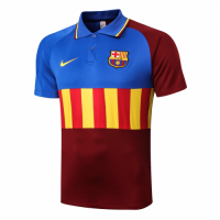 20/21 Barcelona Grand Slam Polo Shirt-Blue&Yellow&Red