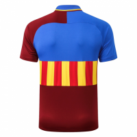 20/21 Barcelona Grand Slam Polo Shirt-Blue&Yellow&Red