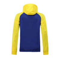 20/21 Boca Juniors Yellow&Blue Windbreaker Hoodie Jacket