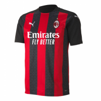 20/21 AC Milan Home Black&Red Soccer Jerseys Shirt