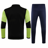 20/21 Marseille Green Zipper Sweat Shirt Kit(Top+Trouser)