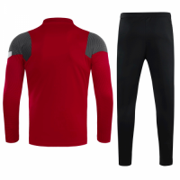 20/21 Liverpool Light Dark Red Zipper Sweat Shirt Kit(Top+Trouser)