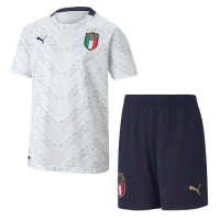 2020 Italy Away White Soccer Jerseys Kit(Shirt+Short)