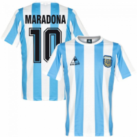 1986 Argentina Retro Home MARADONA #10 Soccer Jersey Shirt(Player Version)
