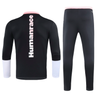 Juventus Human Race Pink&White Zipper Sweat Shirt Kit(Top+Trouser)