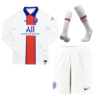 PSG Soccer Jersey Away Long Sleeves Whole Kit (Shirt+Short+Socks) Replica 2020/21