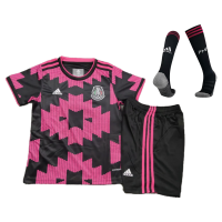 Mexico Kids Soccer Jersey Home Whole Kit (Shirt+Short+Socks) 2021