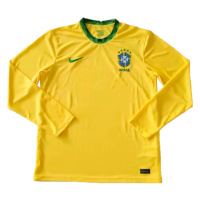 Brazil Soccer Jersey Home Long Sleeve Replica 2021