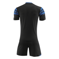 Style Customize Team Black Soccer Jerseys Kit(Shirt+Short)