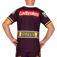 2021 Brisbane Broncos Rugby Red Home Jersey Shirt