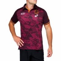 2021 Brisbane Broncos Polo Fuchsia Rugby Jersey Shirt