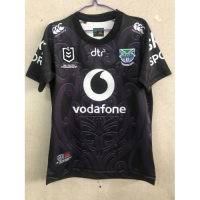 2021 New Zealand Warriors Away Black Rugby Jersey Shirt