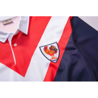 1976 Sydney Roosters Rugby Retro Ml Long Sleeve Polo Shirt